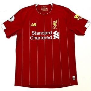 Liverpool FC 2019/20 Home Jersey Mané #10 New Balance EPL Patches Men’s M